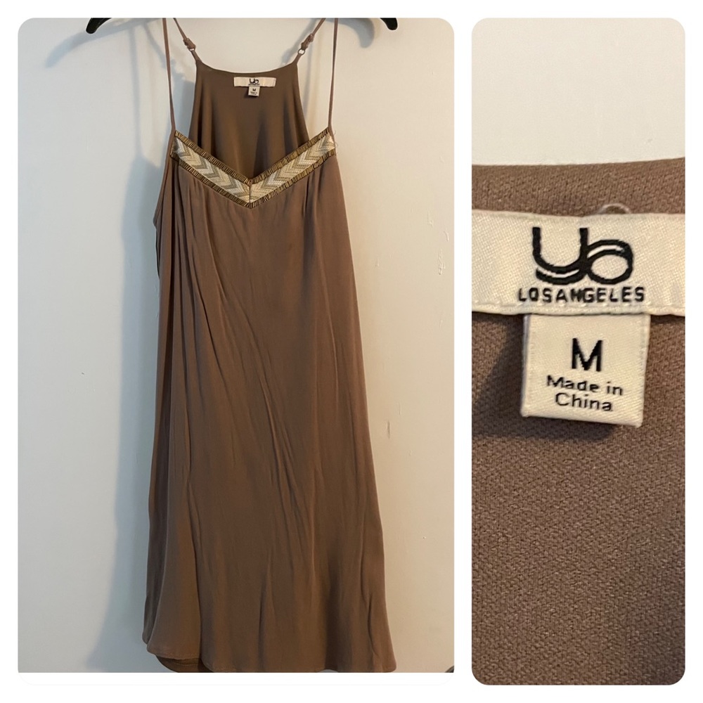 Brown dress with Aztec glitters
